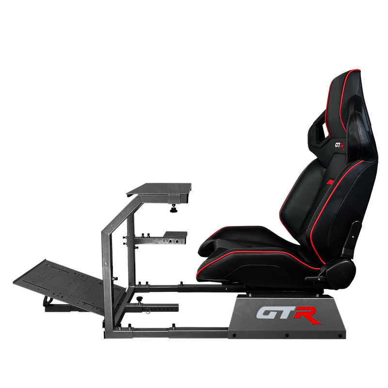 GTR Simulator Reclining Ergonomic Leather PC & Racing Game Chair with